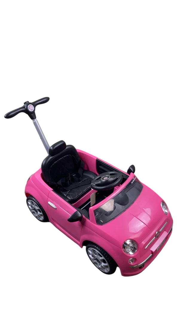 Best Ride On Cars Fiat 500 Push Car, Pink