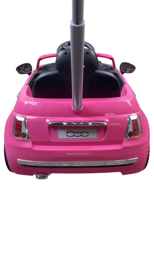 Best Ride On Cars Fiat 500 Push Car, Pink - Image 4