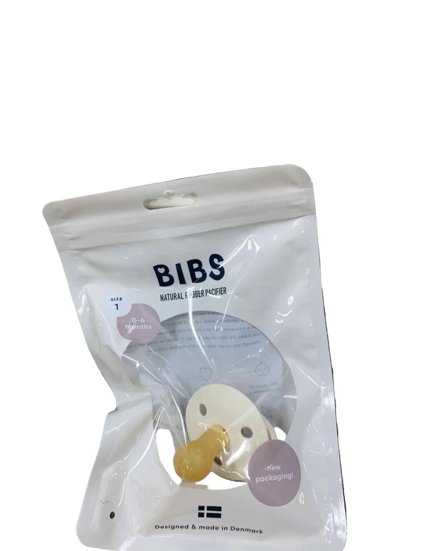 BIBS Natural Pacifier, Ivory, Size 1 (0+ months) - Image 3