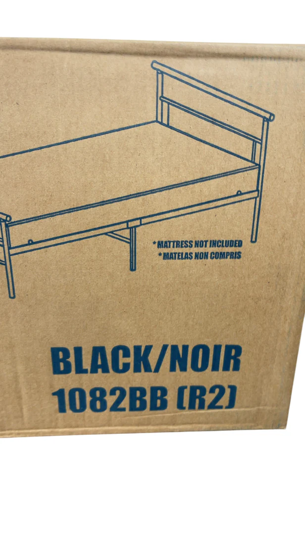 BK Furniture Seattle Metal Twin Bed, Black - Image 3