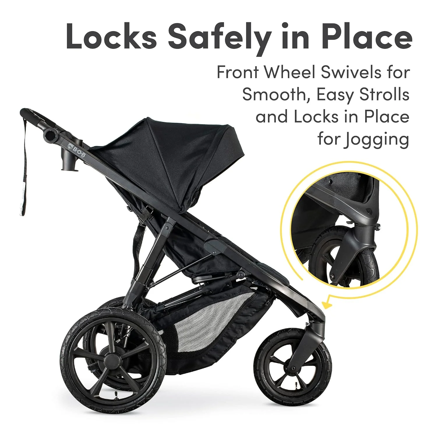 BOB Wayfinder Single Jogging Stroller, Nightfall, 2025 - Image 3