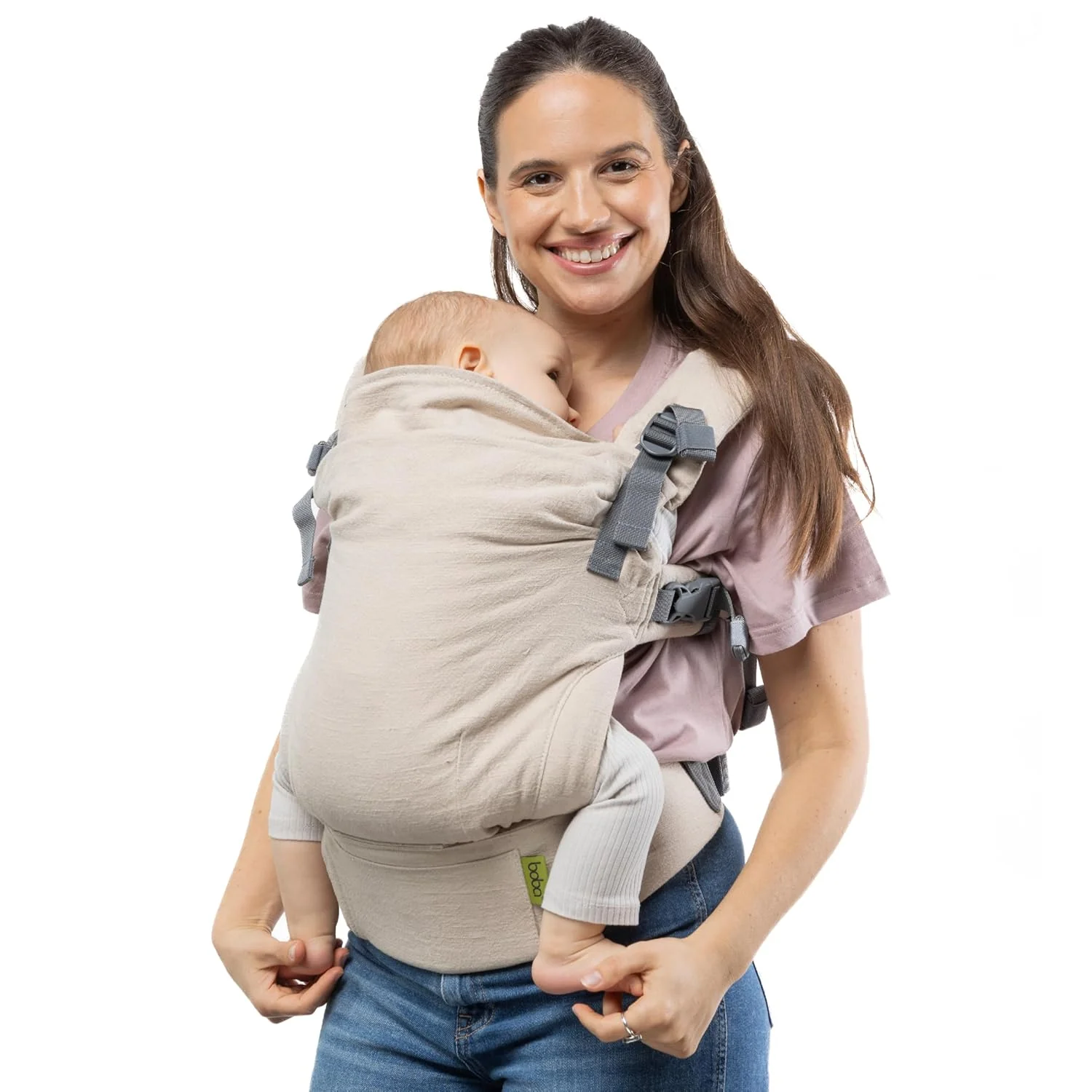 Boba X Baby Carrier, Linen Pampas