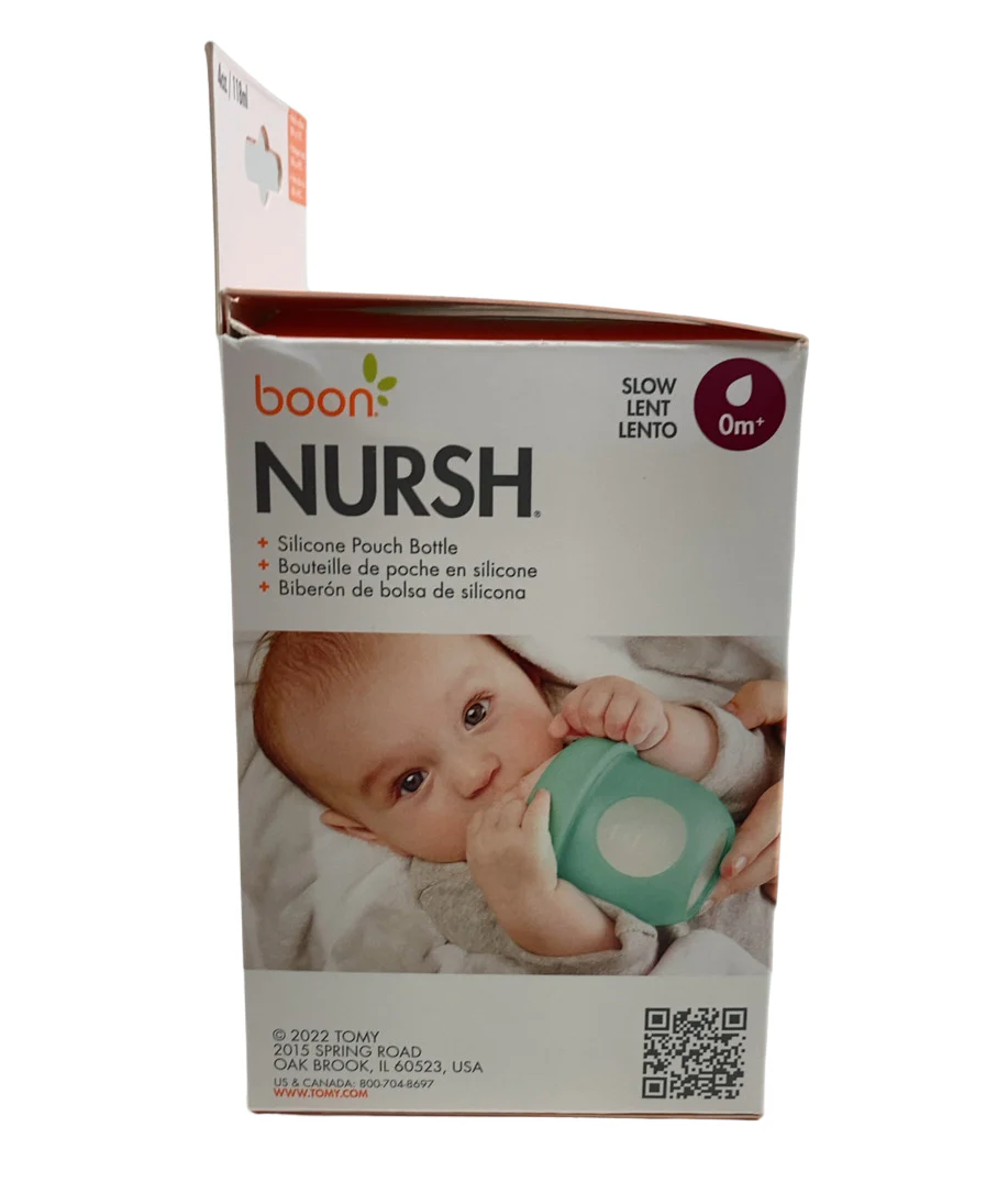 Boon Nursh Bottle, 4oz, Mint, Slow - Image 4