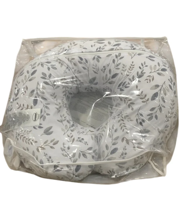 Boppy Nursing and Infant Support Pillow, Grey Taupe Leaves - Image 2