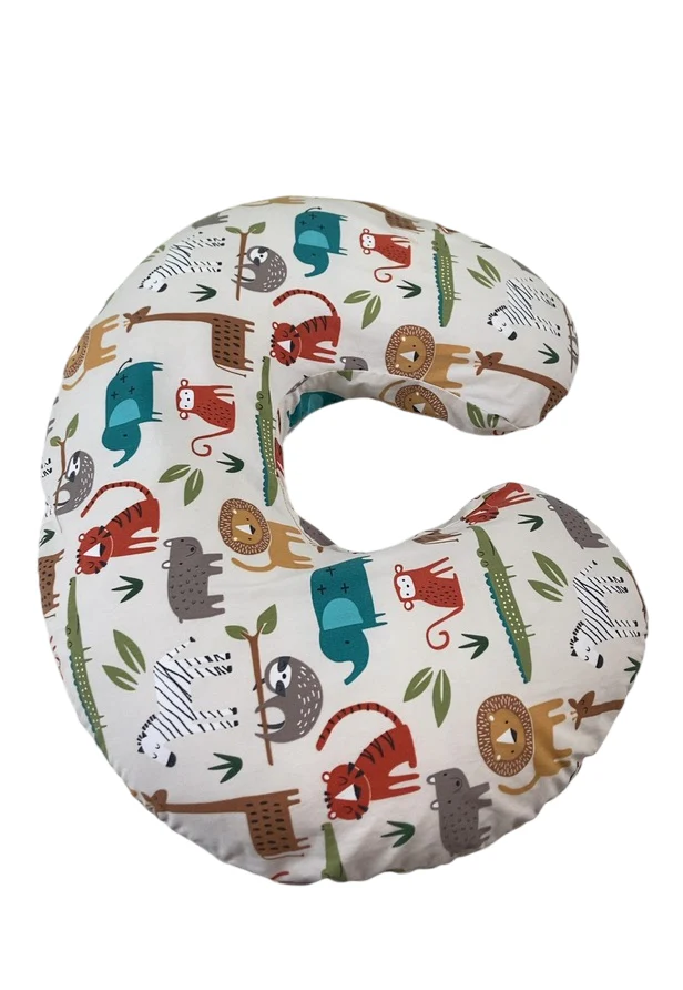 Boppy Nursing and Infant Support Pillow, Neutral Jungle - Image 2