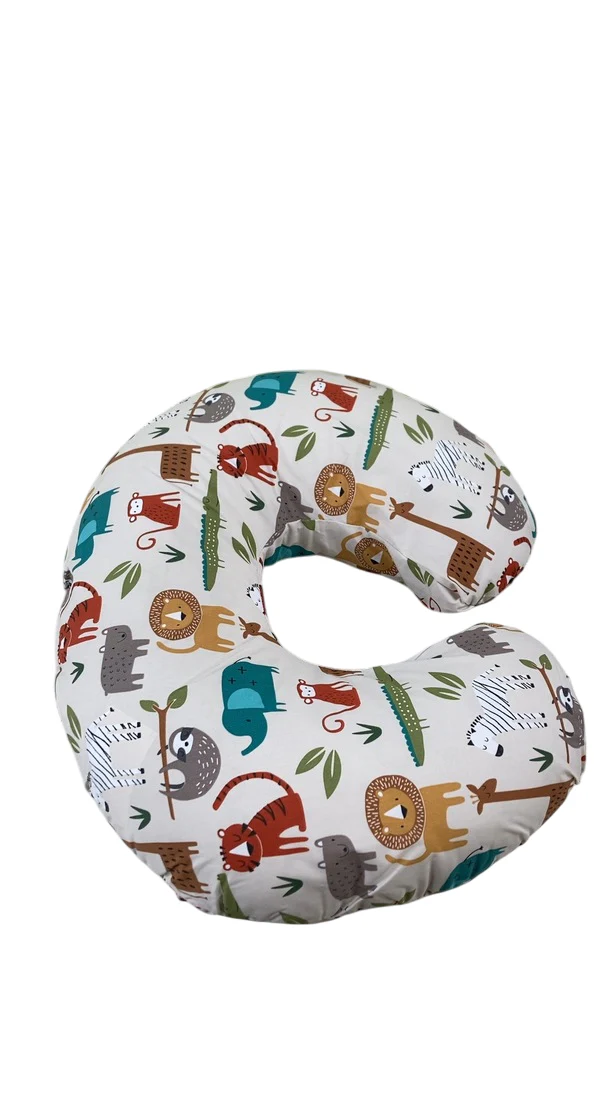 Boppy Nursing and Infant Support Pillow, Neutral Jungle - Image 2