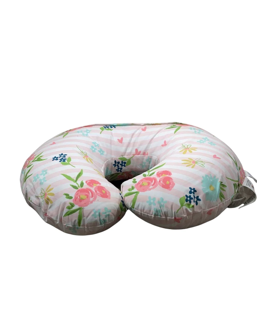 Boppy Nursing and Infant Support Pillow, Pink Floral Stripe