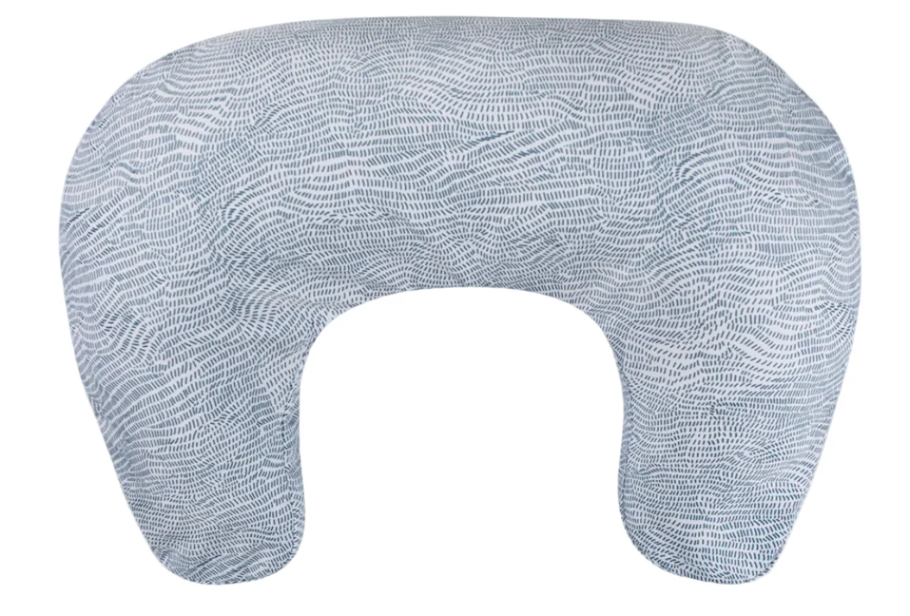 Boppy Nursing Pillow, Base Model, Blue Speckled Current