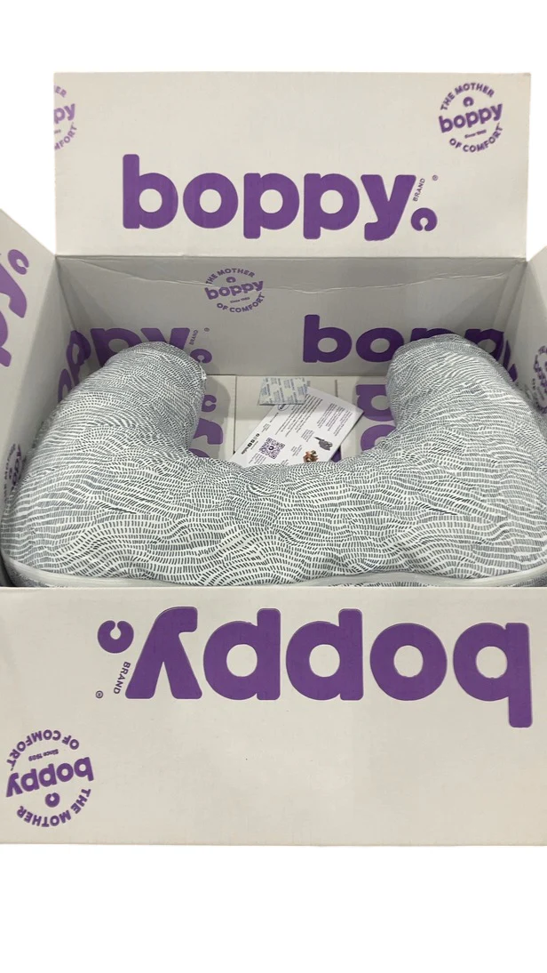 Boppy Nursing Pillow, Base Model, Blue Speckled Current - Image 3