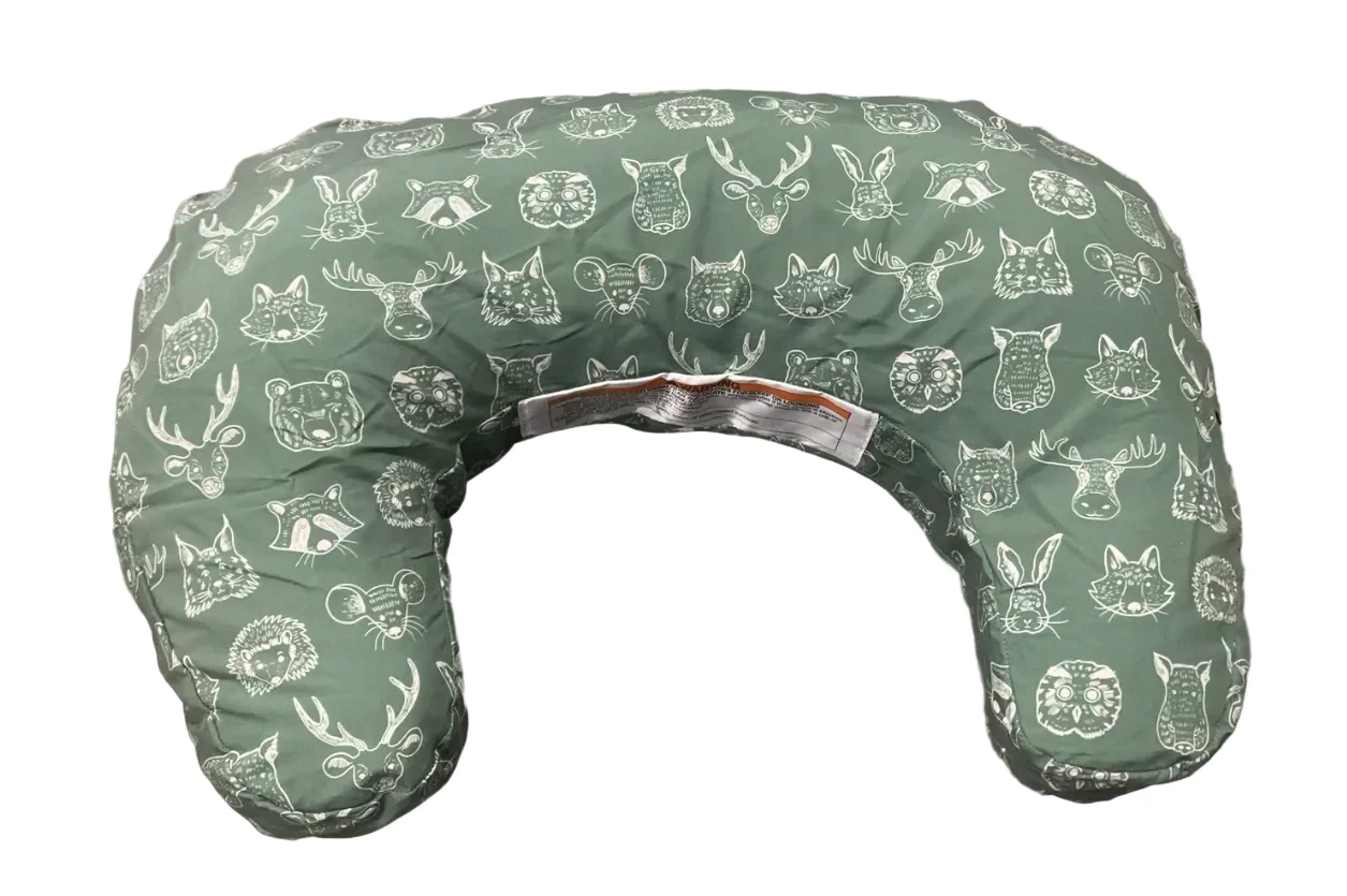 Boppy Nursing Pillow, Base Model, Green Forest Animal Sketches - Image 2