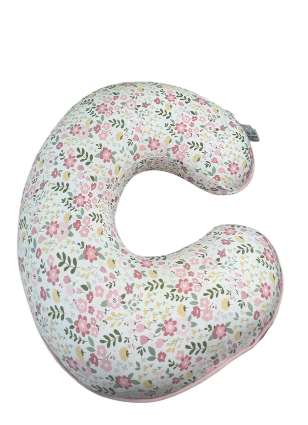 Boppy Organic Nursing and Infant Support Pillow, Blush Cottage Garden - Image 2