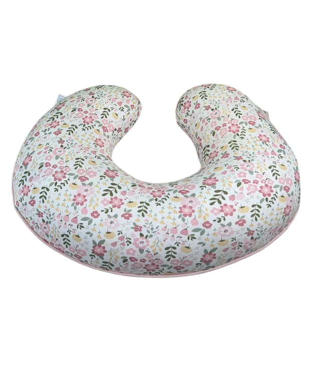 Boppy Organic Nursing and Infant Support Pillow, Blush Cottage Garden - Image 3