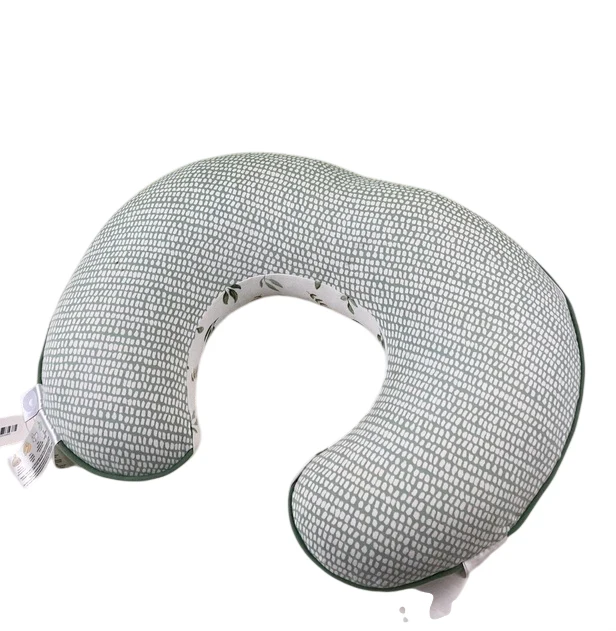 Boppy Organic Nursing and Infant Support Pillow, Green Leaves - Image 3