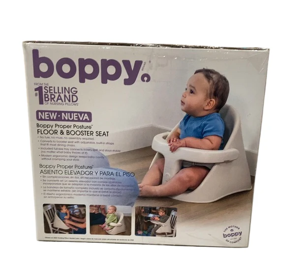 Boppy Proper Posture Floor & Booster Seat with Infant Insert, Oatmeal - Image 2
