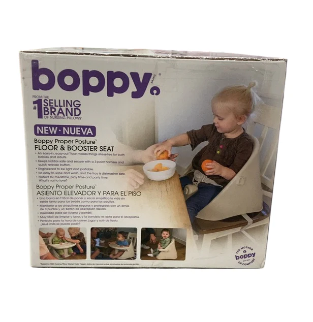 Boppy Proper Posture Floor & Booster Seat with Infant Insert, Oatmeal - Image 4