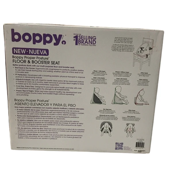 Boppy Proper Posture Floor & Booster Seat with Infant Insert, Oatmeal - Image 5