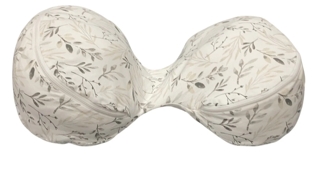Boppy Side Sleeper Pregnancy Pillow, Gray Falling Leaves - Image 2