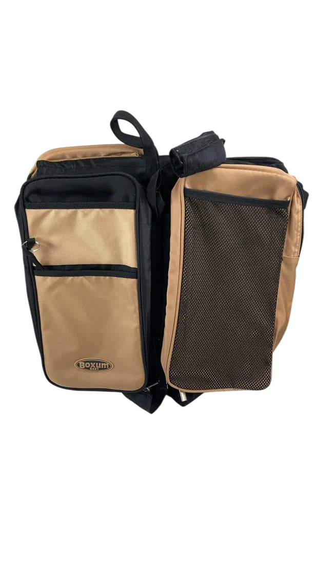 Boxum Baby 3-in-1 Diaper Bag, Black/Beige - Image 3