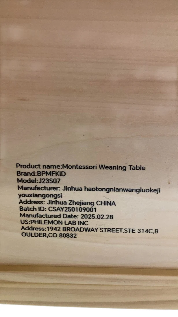Bpmfkid Montessori Weaning Table and Chair Set, Wooden - Image 10