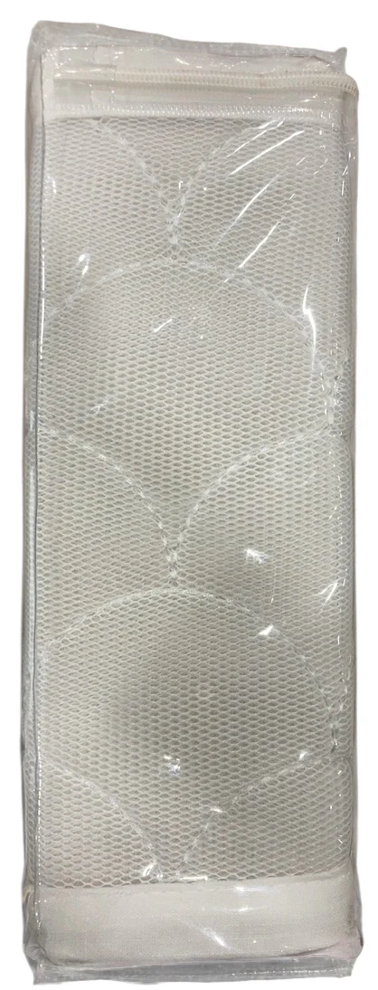 Breathable Baby Mesh Crib Liner, Full Size/4 Sides, Deluxe Collection Sheer Scallops - Image 3