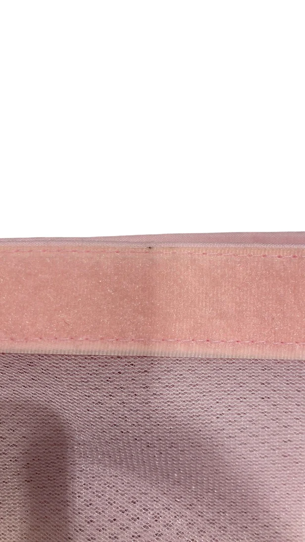 Breathable Baby Mesh Crib Liner, Full Size/4 Sides, Light Pink - Image 3