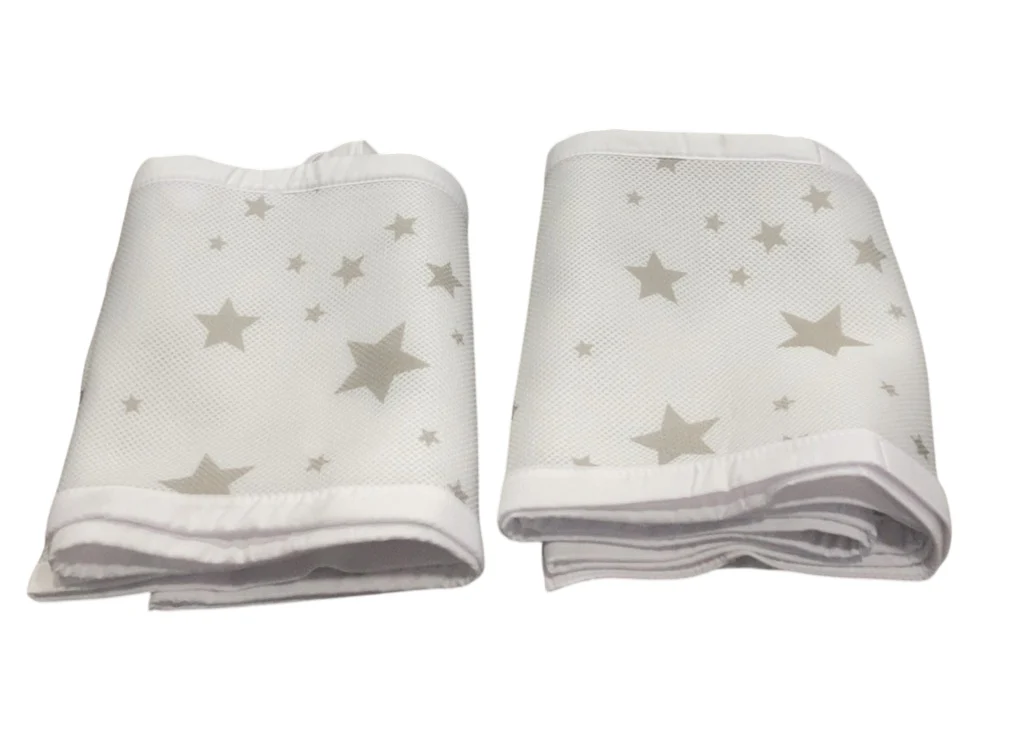 Breathable Baby Mesh Crib Liner, Full Size/4 Sides, Starlight - Image 2