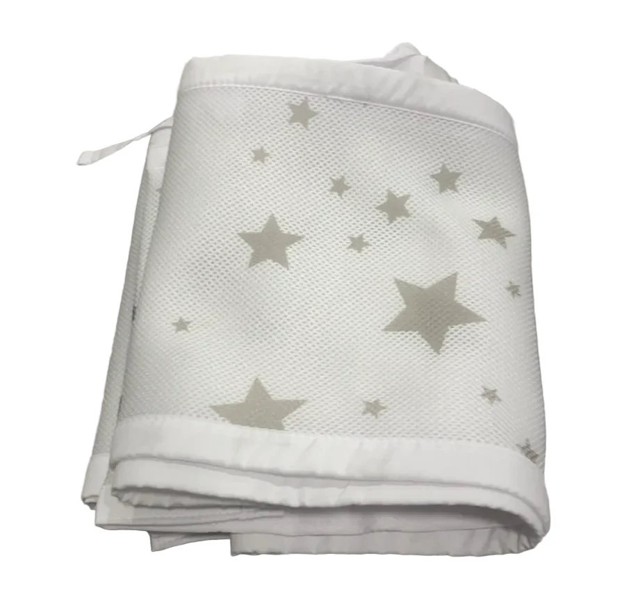 Breathable Baby Mesh Crib Liner, Full Size/4 Sides, Starlight - Image 3