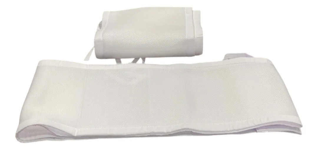 Breathable Baby Mesh Crib Liner, Full Size/4 Sides, White - Image 2