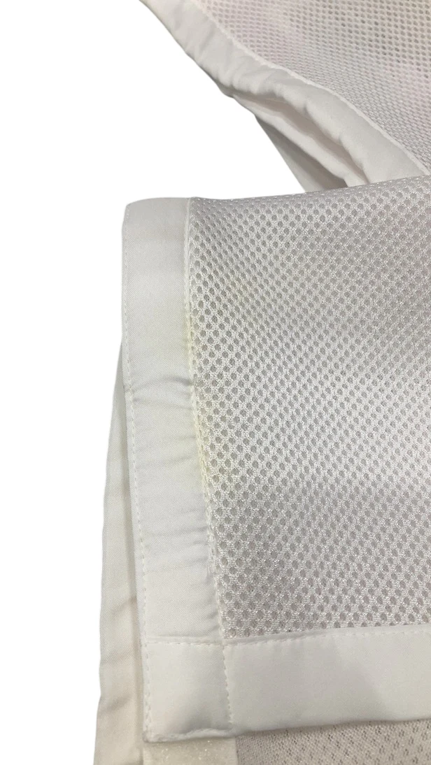 Breathable Baby Mesh Crib Liner, Full Size/4 Sides, White - Image 5