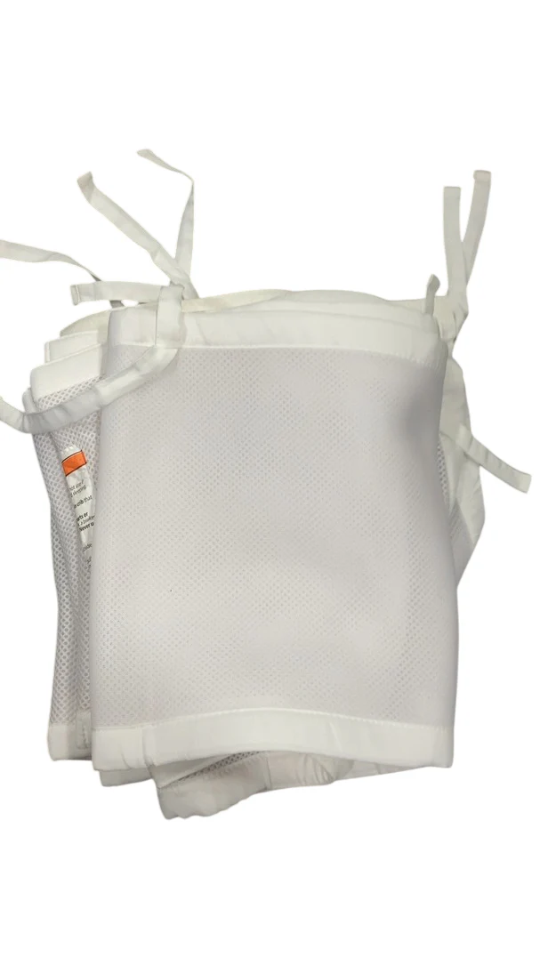 Breathable Baby Mesh Crib Liner, Full Size/4 Sides, White - Image 4