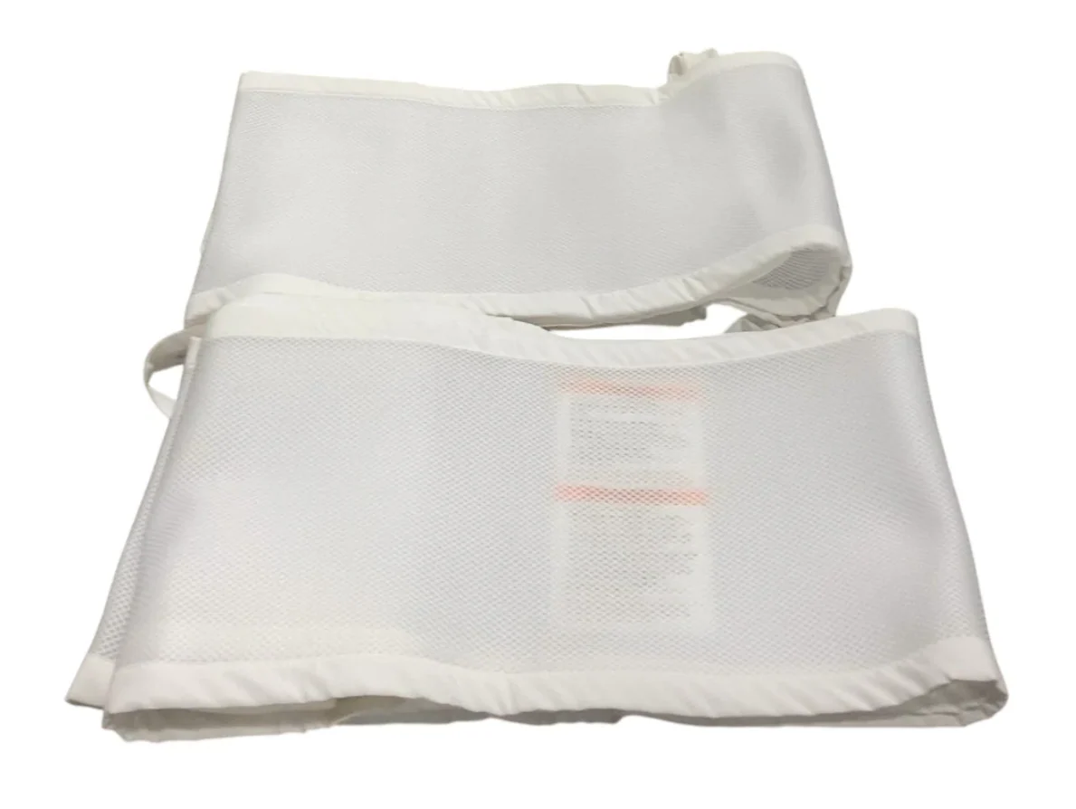 Breathable Baby Mesh Crib Liner, Full Size/4 Sides, White - Image 2