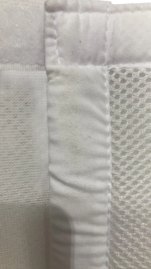 Breathable Baby Mesh Crib Liner, Full Size/4 Sides, White - Image 2
