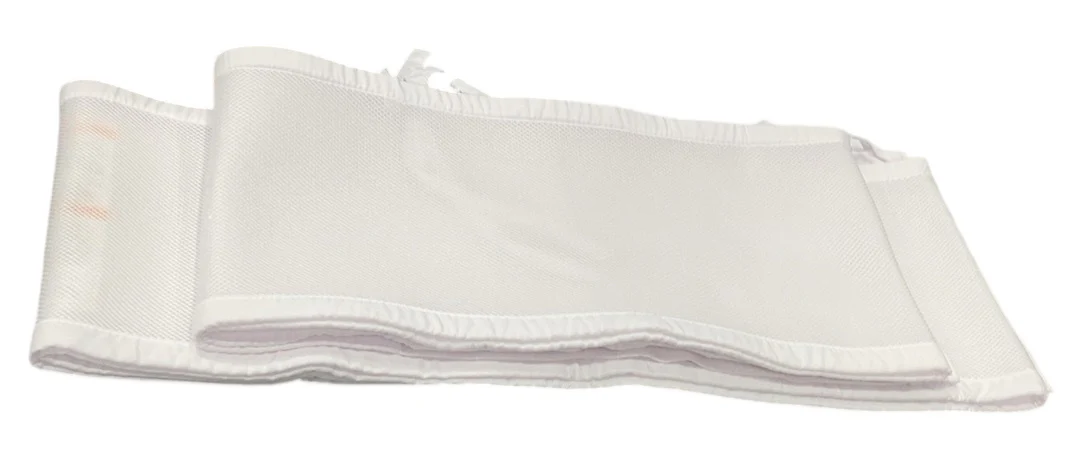 Breathable Baby Mesh Crib Liner, Full Size/4 Sides, White - Image 4