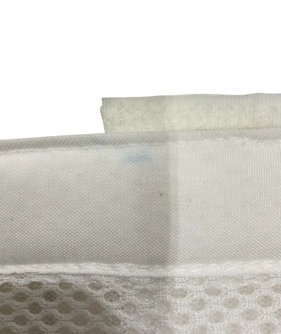 Breathable Baby Mesh Crib Liner, Full Size/4 Sides, White - Image 2