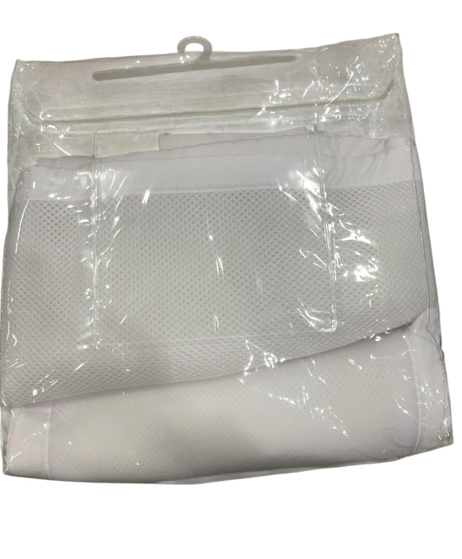 Breathable Baby Mesh Crib Liner, Full Size/4 Sides, White - Image 4