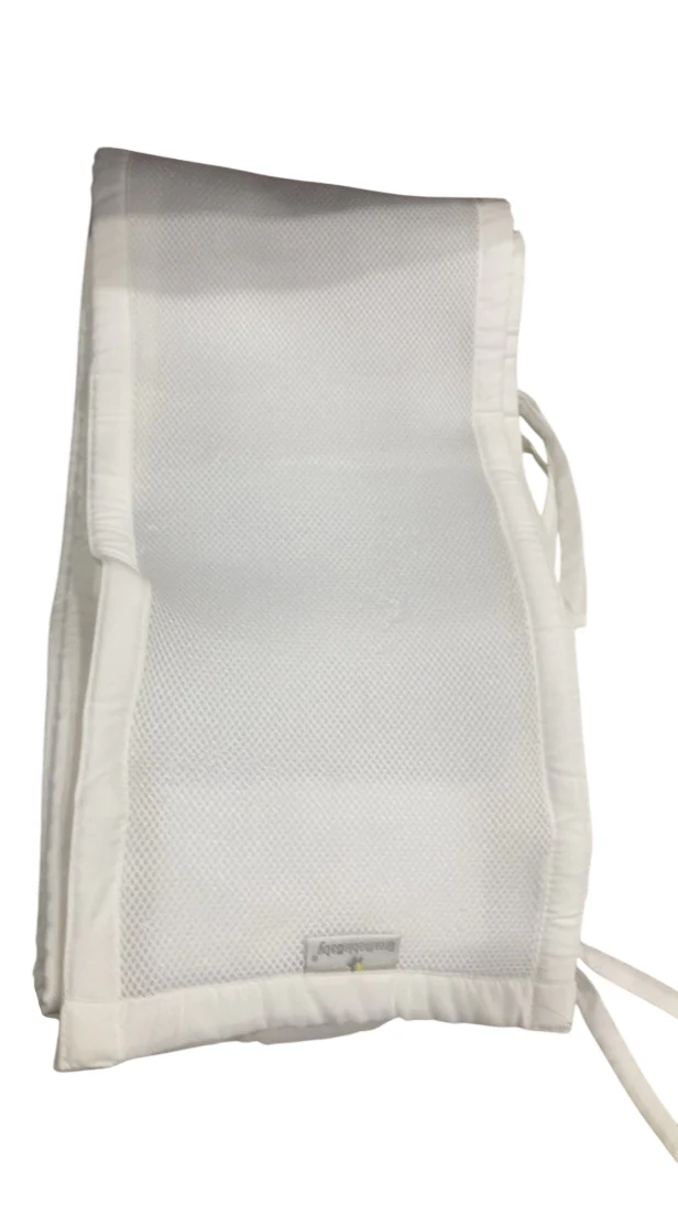 Breathable Baby Mesh Crib Liner, Full Size/4 Sides, White - Image 6