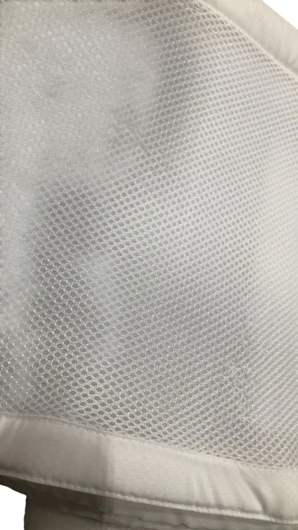 Breathable Baby Mesh Crib Liner, White, Full Size/4 Sides - Image 3