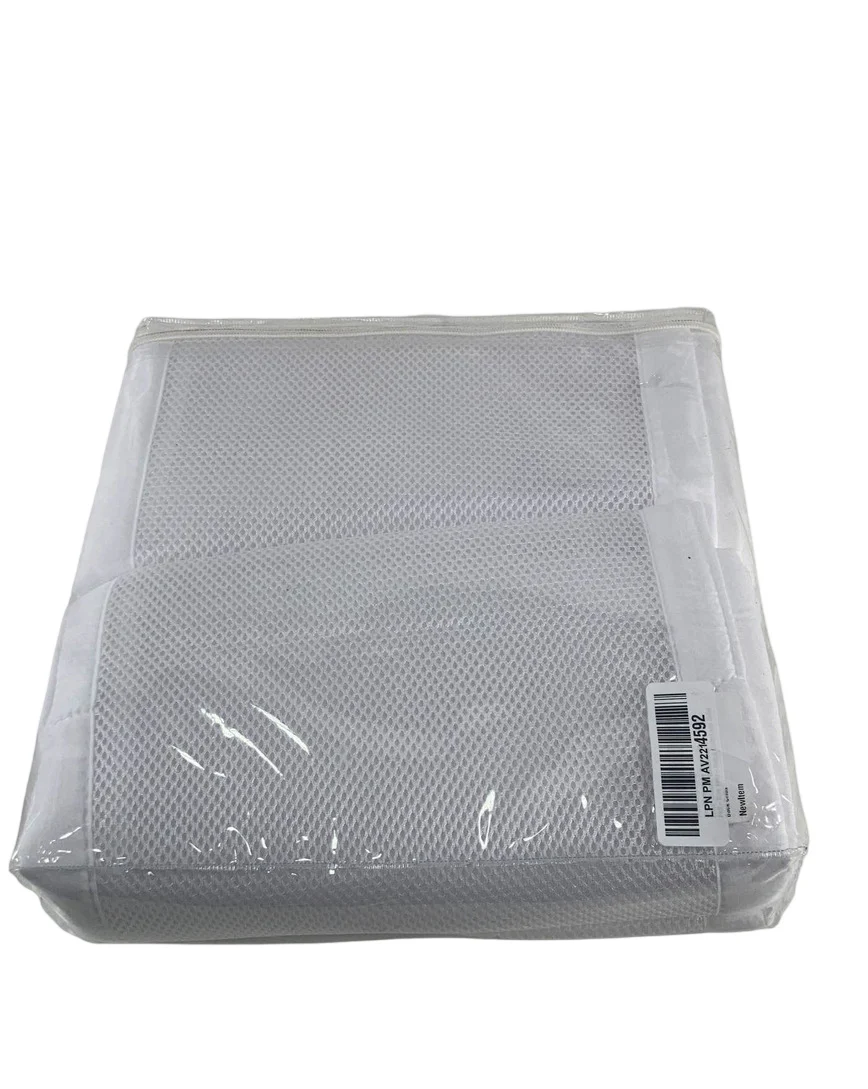 Breathable Baby Mesh Crib Liner, White, Full Size/4 Sides - Image 3