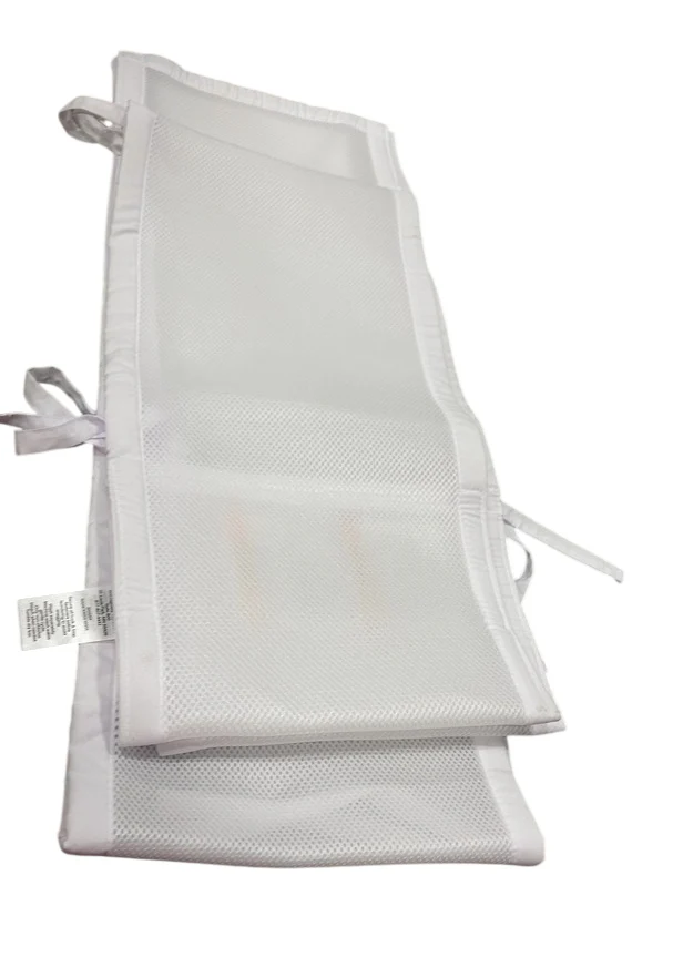 Breathable Baby Mesh Crib Liner, White, (Size 4FS Covers 3 or 4 Sides) - Image 2