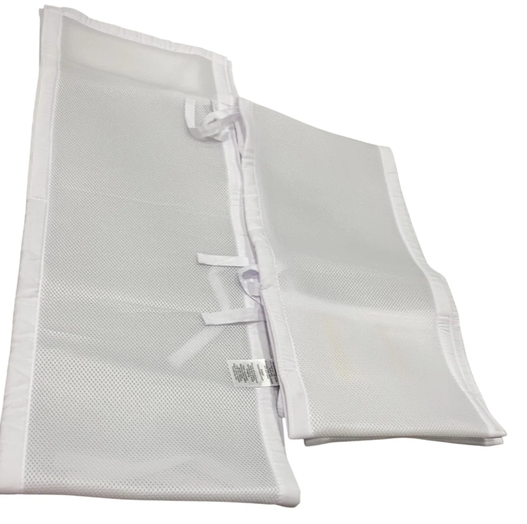 Breathable Baby Mesh Crib Liner, White, (Size 4FS Covers 3 or 4 Sides) - Image 3