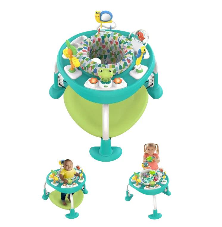 Bright Starts Bounce Baby 2-in-1 Activity Jumper & Table, Playful Pond - Image 2