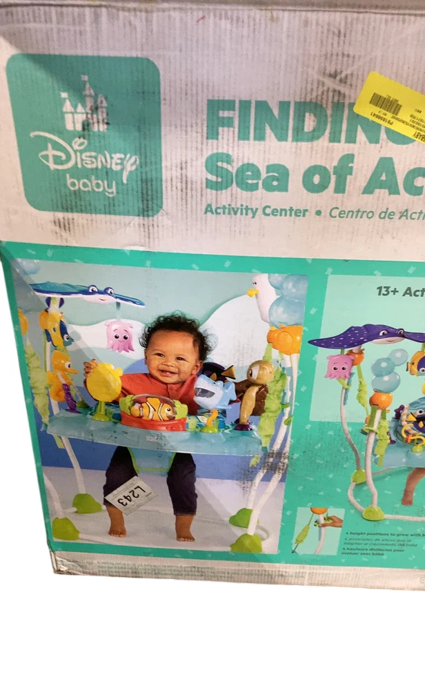 Bright Starts Disney Baby Finding Nemo Sea of Activities Baby Activity Center Jumper, Blue - Image 4