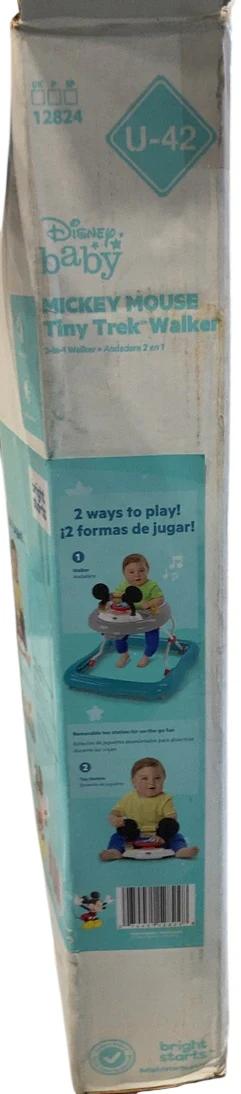 Bright Starts Disney Baby Original Bestie 2-in-1 Baby Activity Walker, Mickey Mouse - Image 3