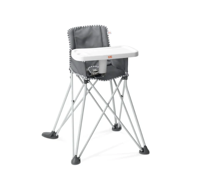 Bright Starts Pop 'N Dine Portable High Chair, Grey