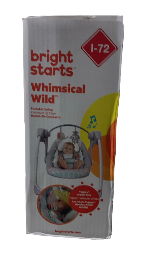 Bright Starts Portable Swing, Whimsical Wild - Image 4