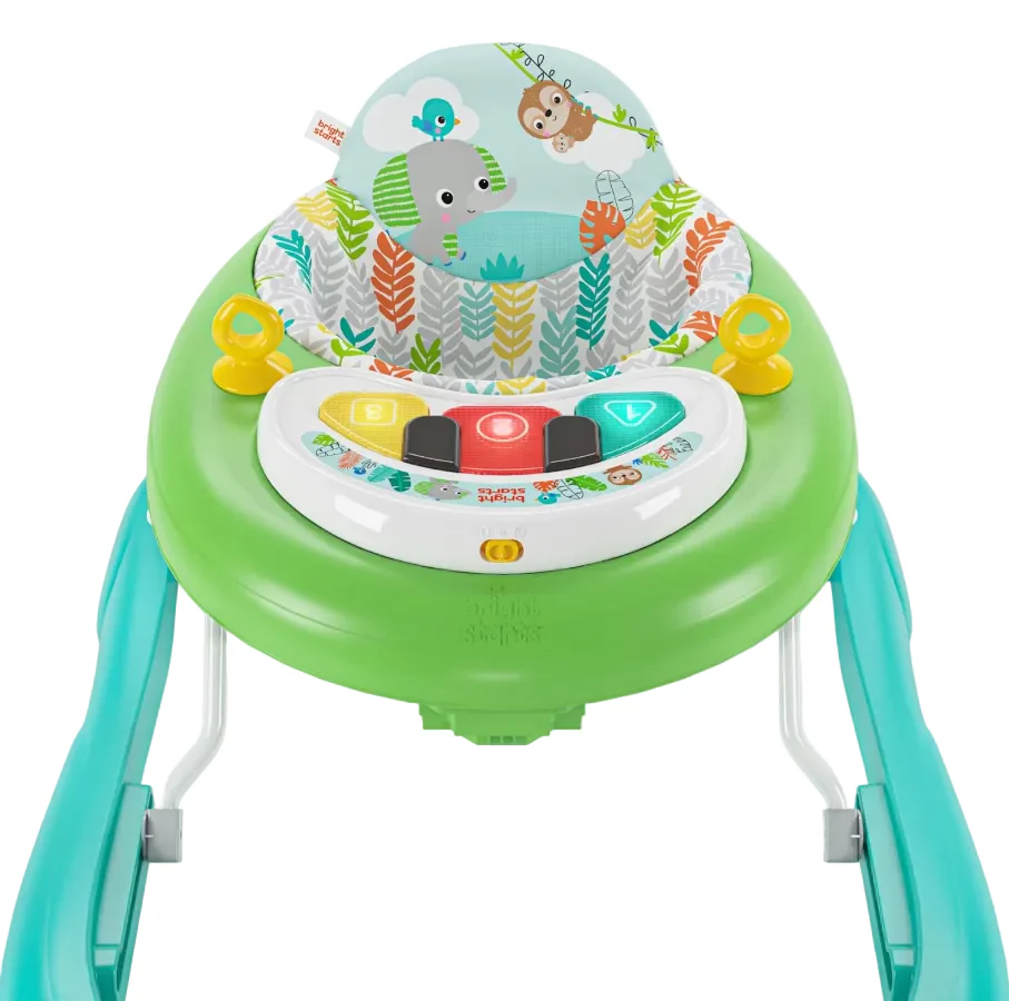 Bright Starts Tiny Trek 2-in-1 Activity Walker, Jungle Vines - Image 2