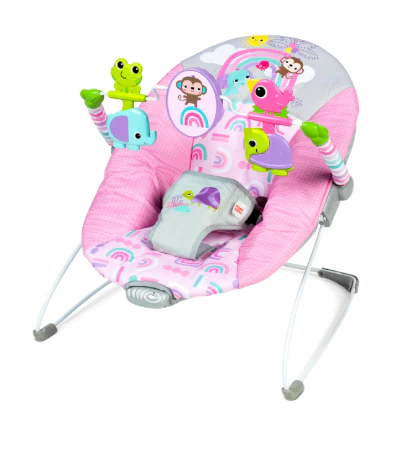 Bright Starts Vibrating Bouncer, Pink Paradise