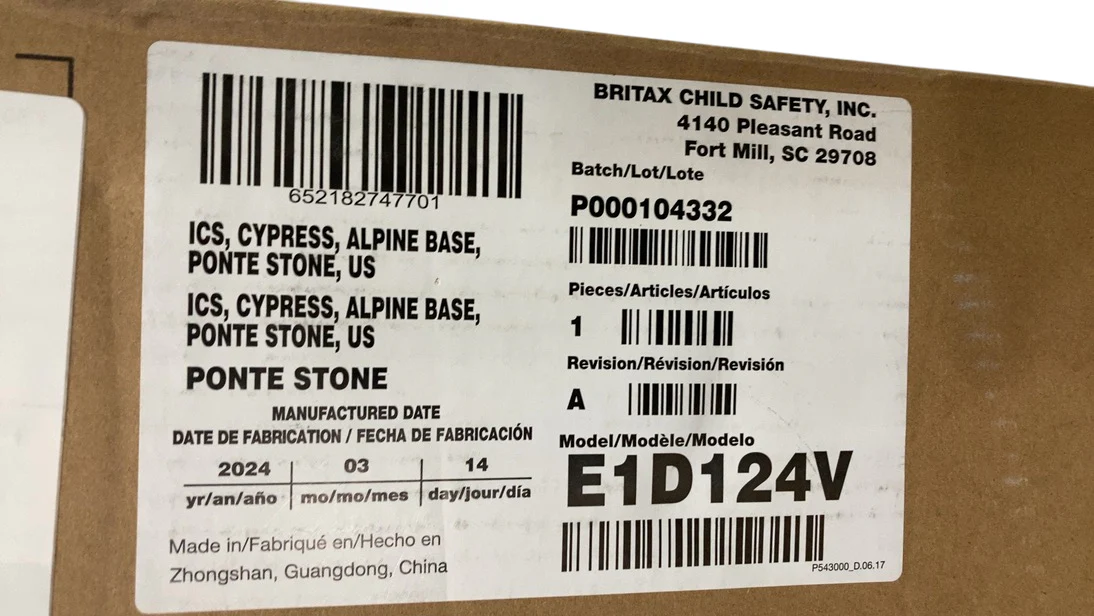 Britax Cypress Infant Car Seat, 2024, Ponte Stone - Image 4