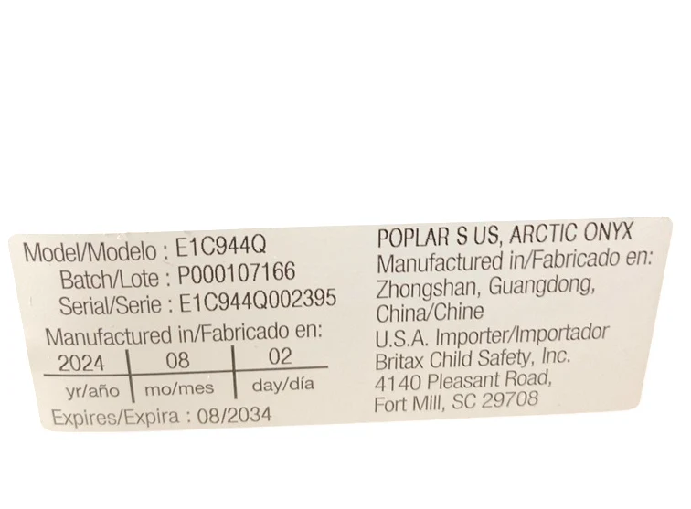 Britax Poplar S Convertible Car Seat, 2024, Arctic Onyx - Image 7