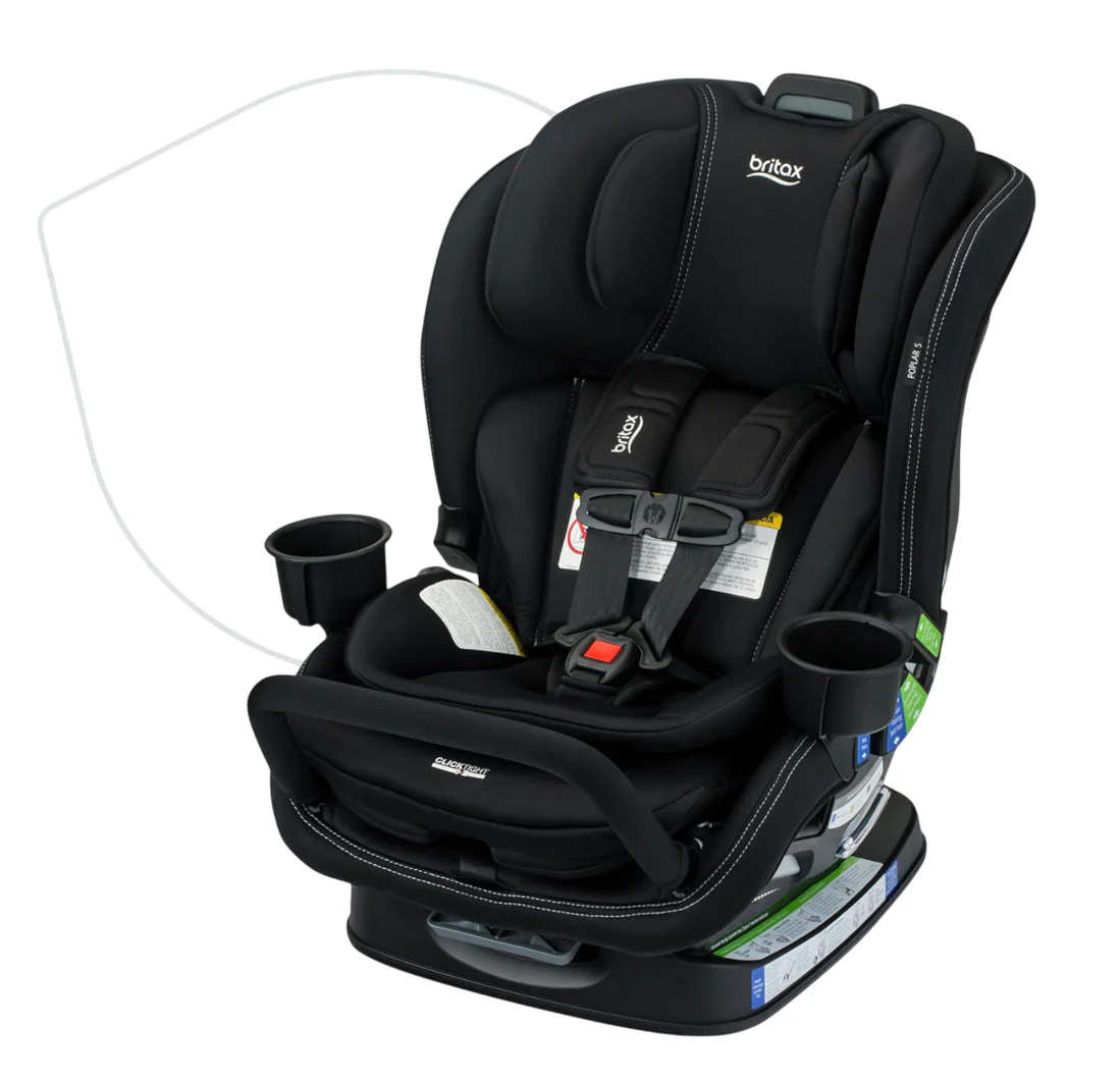 Britax Poplar S Convertible Car Seat, 2025, Onyx